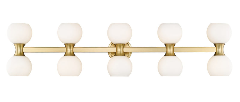 Artemis Ten Light Vanity in Modern Gold by Z-Lite Lighting