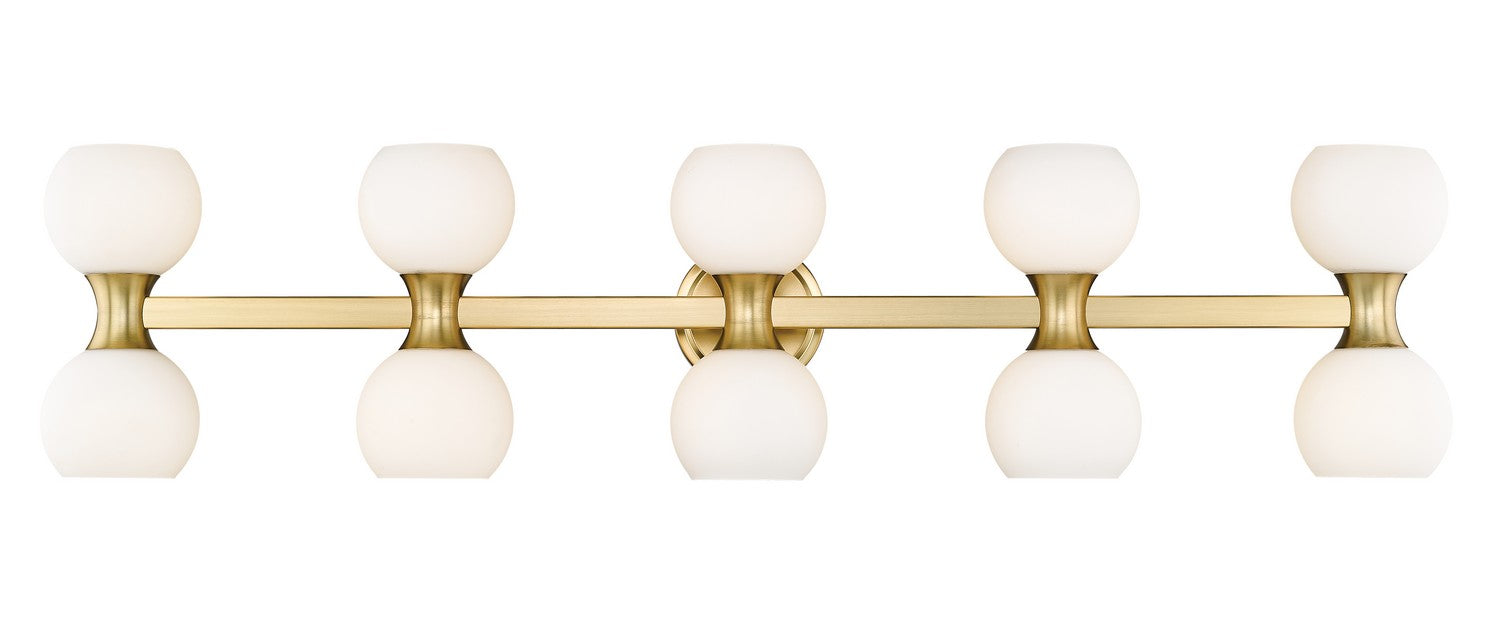 Artemis Ten Light Vanity in Modern Gold by Z-Lite Lighting