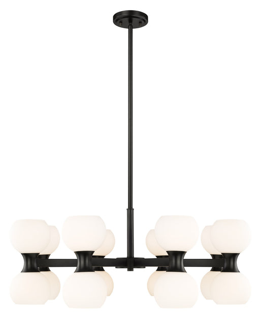 Artemis 16 Light Chandelier in Matte Black by Z-Lite Lighting