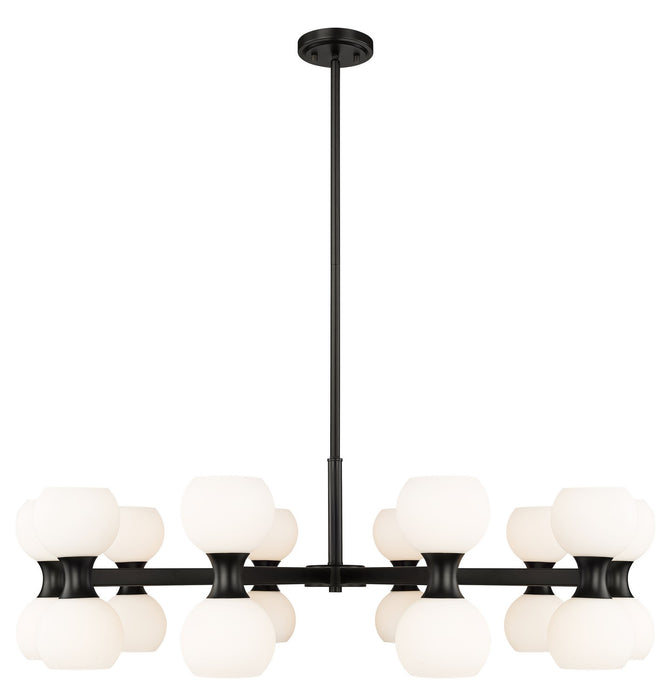 Artemis 20 Light Chandelier in Matte Black by Z-Lite Lighting