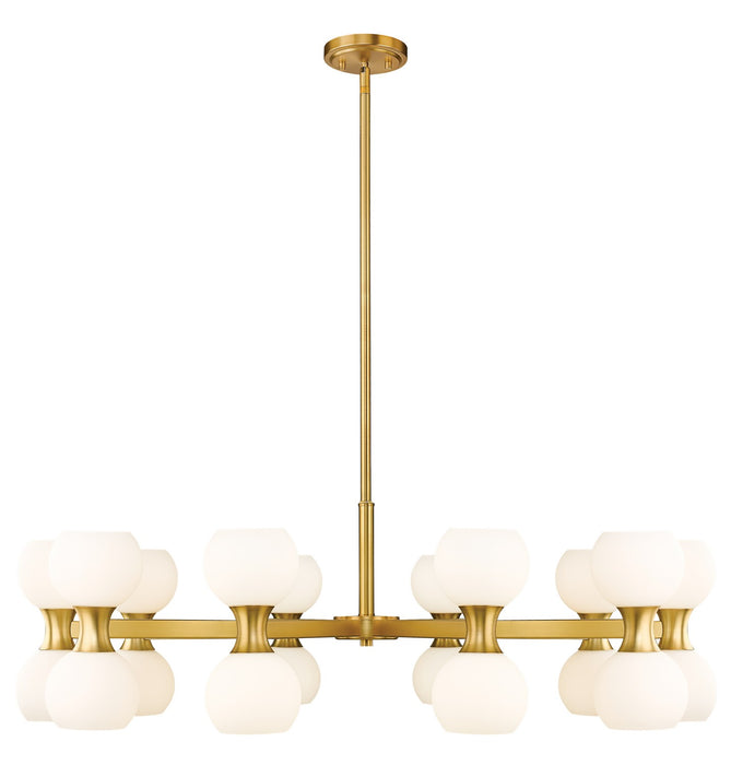 Artemis 20 Light Chandelier in Modern Gold by Z-Lite Lighting
