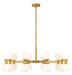Artemis 20 Light Chandelier in Modern Gold by Z-Lite Lighting