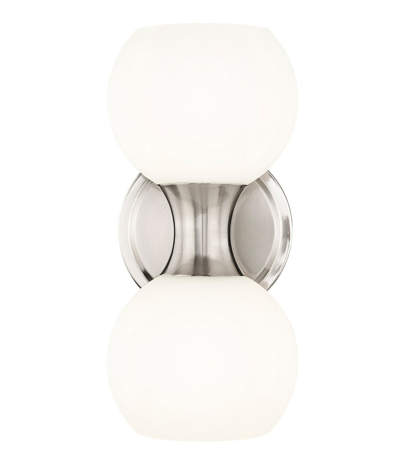 Artemis Two Light Wall Sconce in Brushed Nickel by Z-Lite Lighting