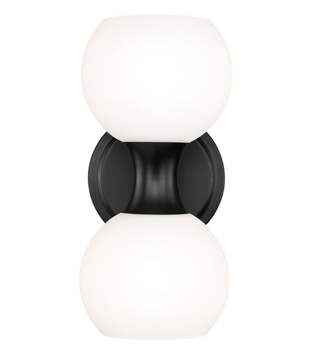 Artemis Two Light Wall Sconce in Matte Black by Z-Lite Lighting
