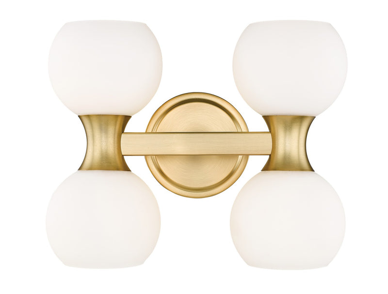 Artemis Four Light Vanity in Modern Gold by Z-Lite Lighting