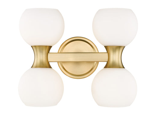 Artemis Four Light Vanity in Modern Gold by Z-Lite Lighting