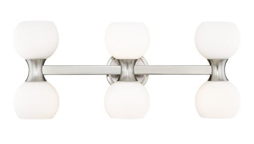 Artemis Six Light Vanity in Brushed Nickel by Z-Lite Lighting