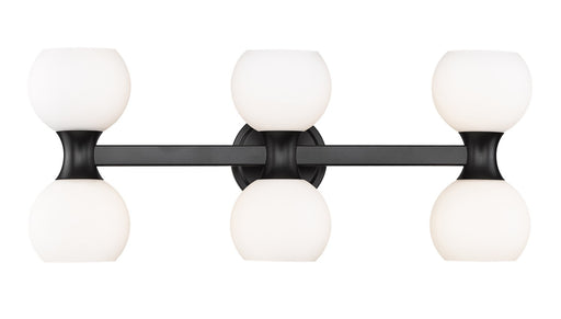 Artemis Six Light Vanity in Matte Black by Z-Lite Lighting