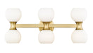 Artemis Six Light Vanity in Modern Gold by Z-Lite Lighting