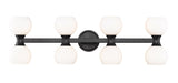Artemis Eight Light Vanity in Matte Black by Z-Lite Lighting