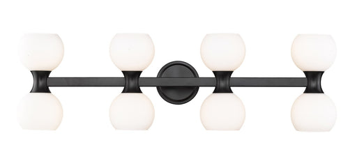 Artemis Eight Light Vanity in Matte Black by Z-Lite Lighting