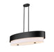 Counterpoint Five Light Linear Chandelier in Matte Black by Z-Lite Lighting