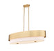 Counterpoint Five Light Linear Chandelier in Modern Gold by Z-Lite Lighting