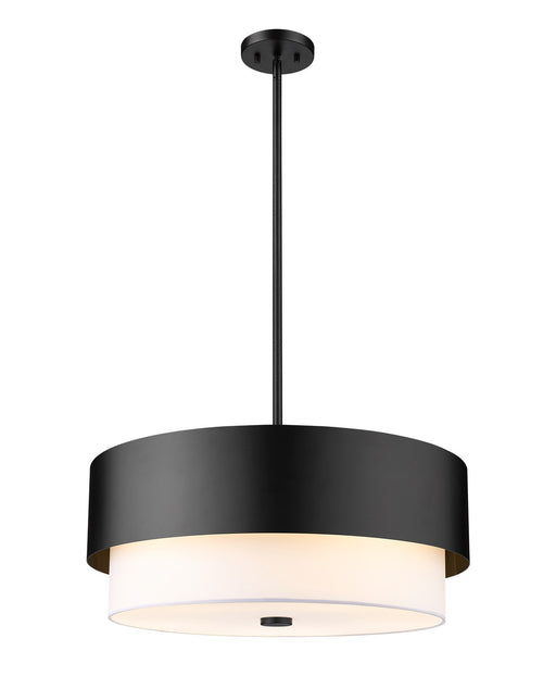 Counterpoint Five Light Chandelier in Matte Black by Z-Lite Lighting