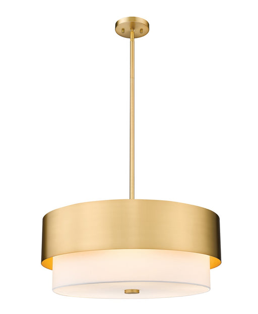Counterpoint Five Light Chandelier in Modern Gold by Z-Lite Lighting