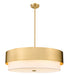 Counterpoint Six Light Chandelier in Modern Gold by Z-Lite Lighting