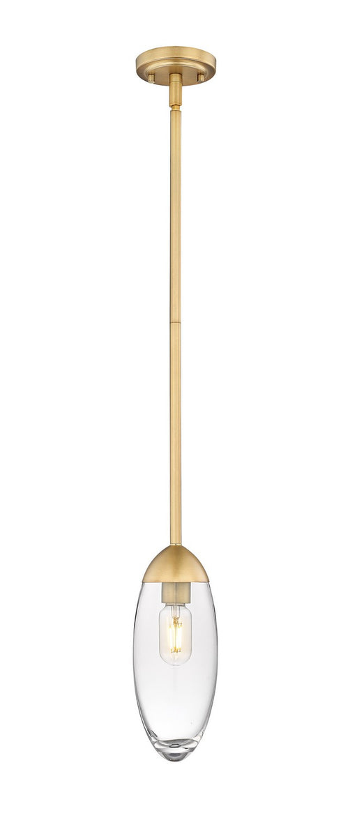 Arden One Light Pendant in Rubbed Brass by Z-Lite Lighting