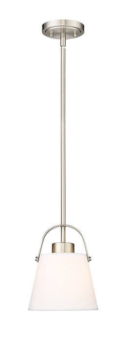 Z-Studio Linen Pendant One Light Pendant in Brushed Nickel by Z-Lite Lighting