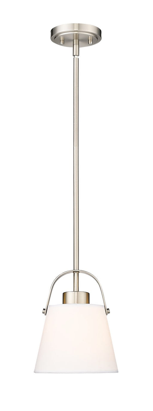 Z-Studio Linen Pendant One Light Pendant in Brushed Nickel by Z-Lite Lighting
