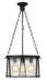 Cape Harbor Pendant Three Light Pendant in Matte Black by Z-Lite Lighting