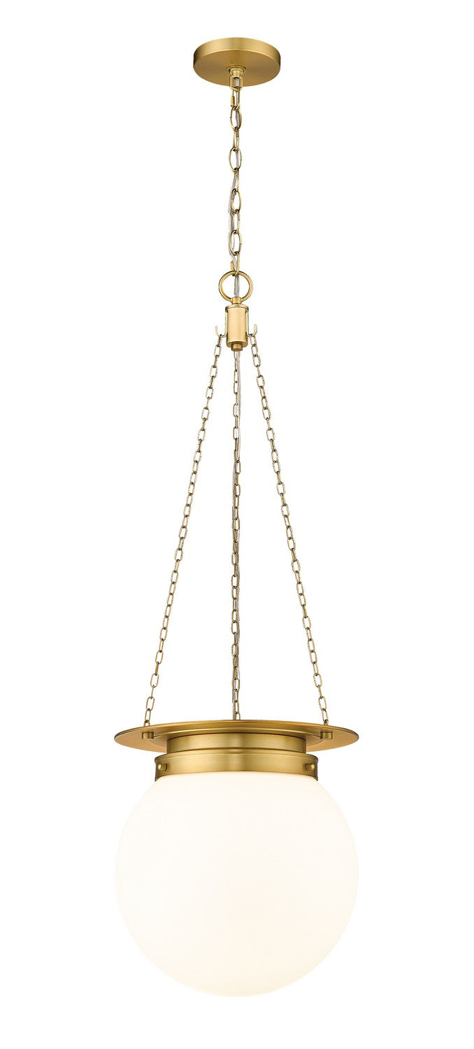 Calhoun One Light Pendant in Heritage Brass by Z-Lite Lighting