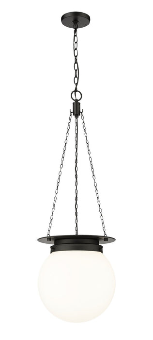 Calhoun One Light Pendant in Matte black by Z-Lite Lighting