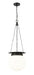 Calhoun One Light Pendant in Matte black by Z-Lite Lighting
