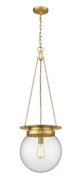 Calhoun One Light Pendant in Heritage Brass by Z-Lite Lighting