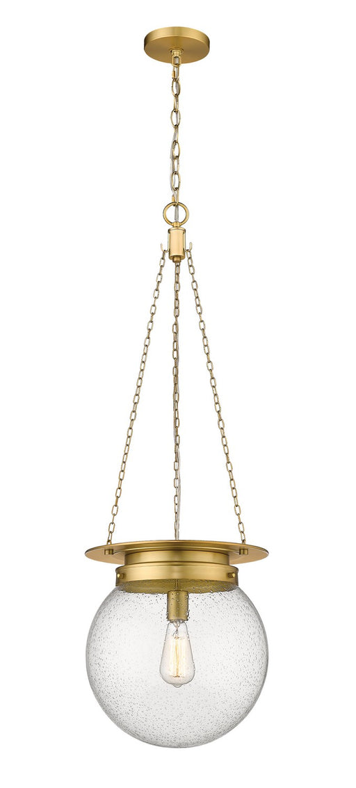 Calhoun One Light Pendant in Heritage Brass by Z-Lite Lighting