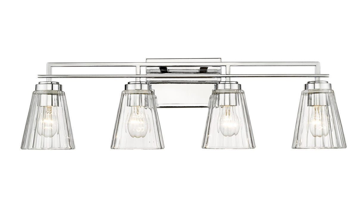Lyna Four Light Vanity in Chrome by Z-Lite Lighting