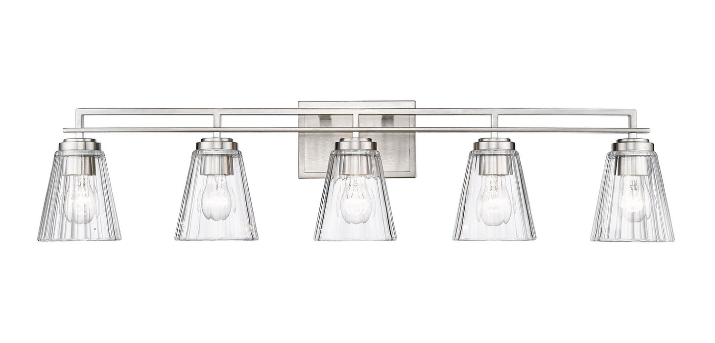 Lyna Five Light Vanity in Brushed Nickel by Z-Lite Lighting