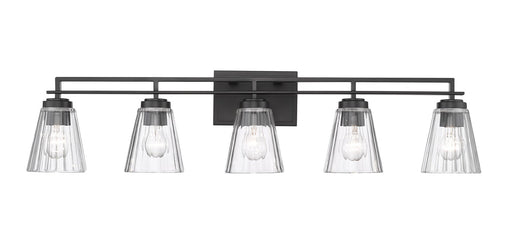 Lyna Five Light Vanity in Matte Black by Z-Lite Lighting