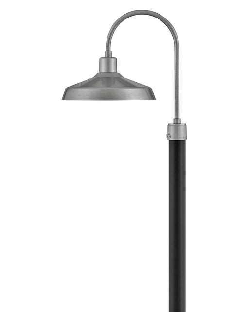 Forge LED Post Top or Pier Mount Lantern in Antique Brushed Aluminum by Hinkley Lighting