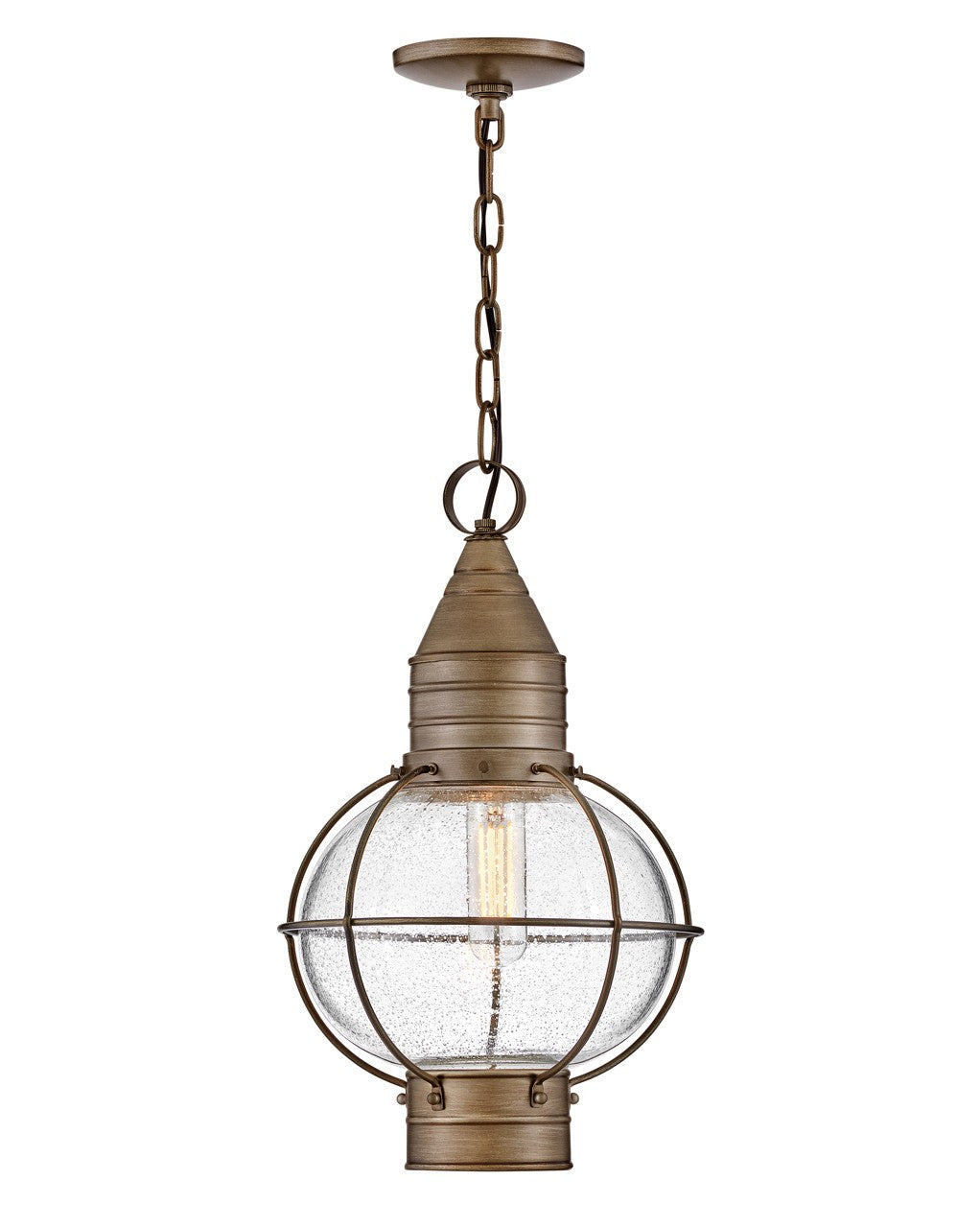 Cape Cod LED Hanging Lantern in Burnished Bronze by Hinkley Lighting