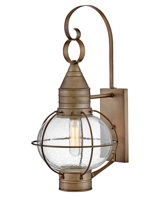 Cape Cod LED Wall Mount Lantern in Burnished Bronze by Hinkley Lighting