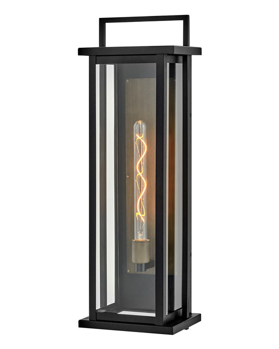 Langston LED Wall Mount Lantern in Black by Hinkley Lighting