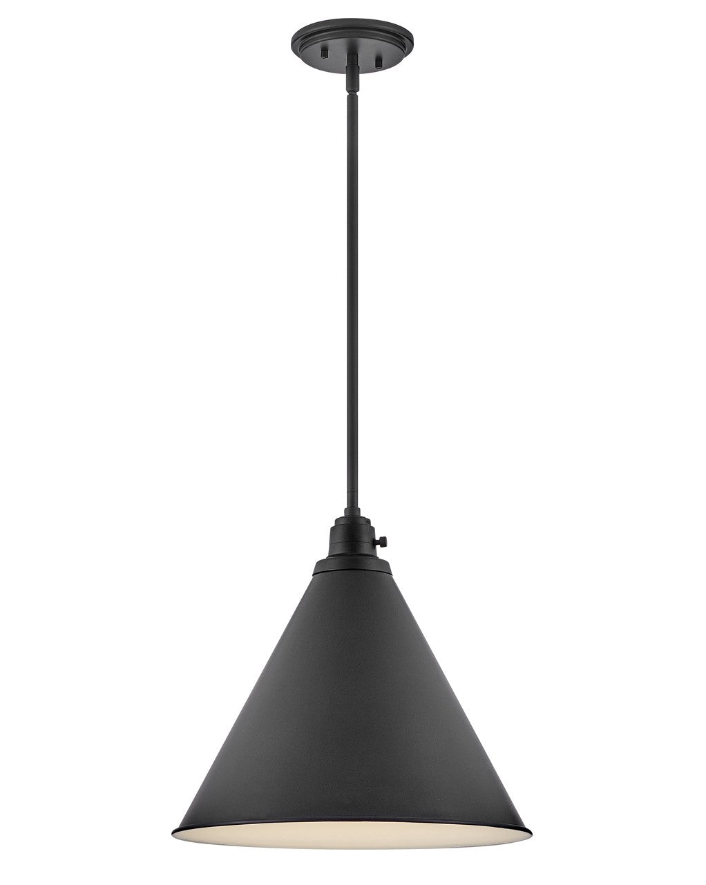 Arti LED Pendant in Black by Hinkley Lighting
