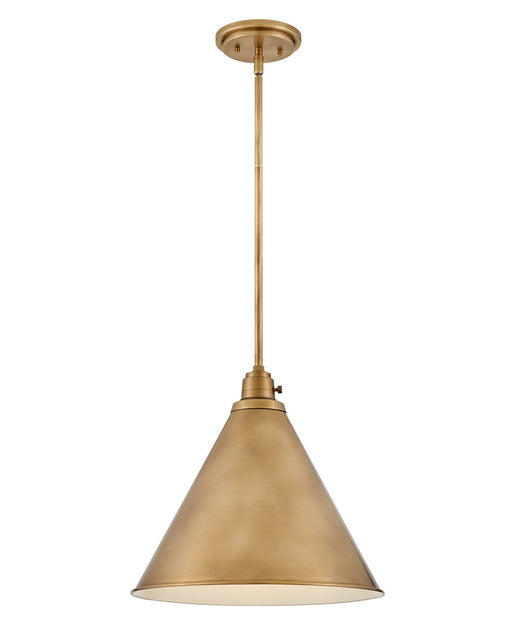 Arti LED Pendant in Heritage Brass by Hinkley Lighting