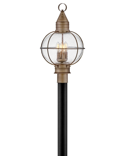 Cape Cod LED Post Top or Pier Mount Lantern in Burnished Bronze by Hinkley Lighting