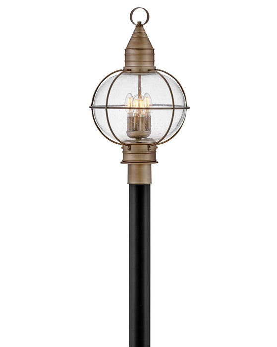 Cape Cod LED Post Top or Pier Mount Lantern in Burnished Bronze by Hinkley Lighting