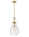 Eloise LED Pendant in Lacquered Brass by Hinkley Lighting