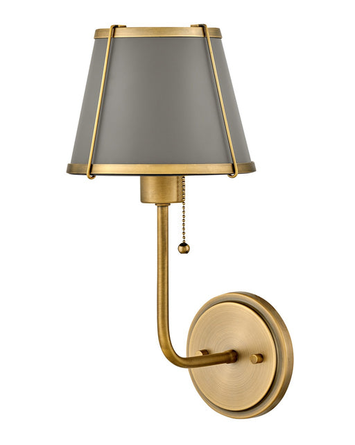 Clarke LED Wall Sconce in Lacquered Dark Brass by Hinkley Lighting