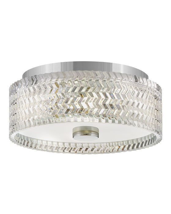 Elle LED Flush Mount in Chrome by Hinkley Lighting