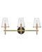 Marten LED Vanity in Heritage Brass by Hinkley Lighting