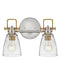 Easton LED Vanity in Polished Nickel by Hinkley Lighting