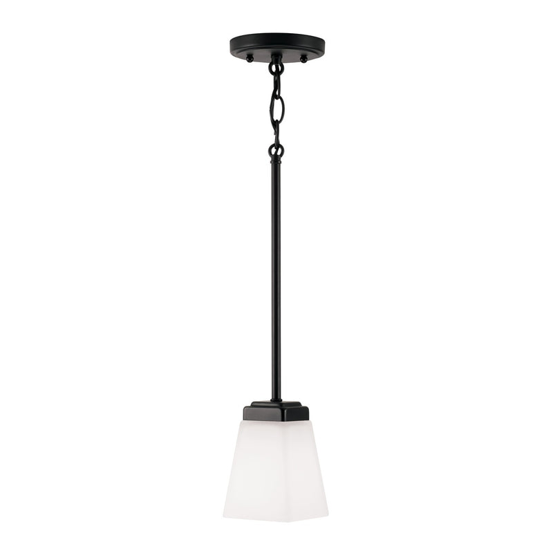 Baxley One Light Pendant in Matte Black
