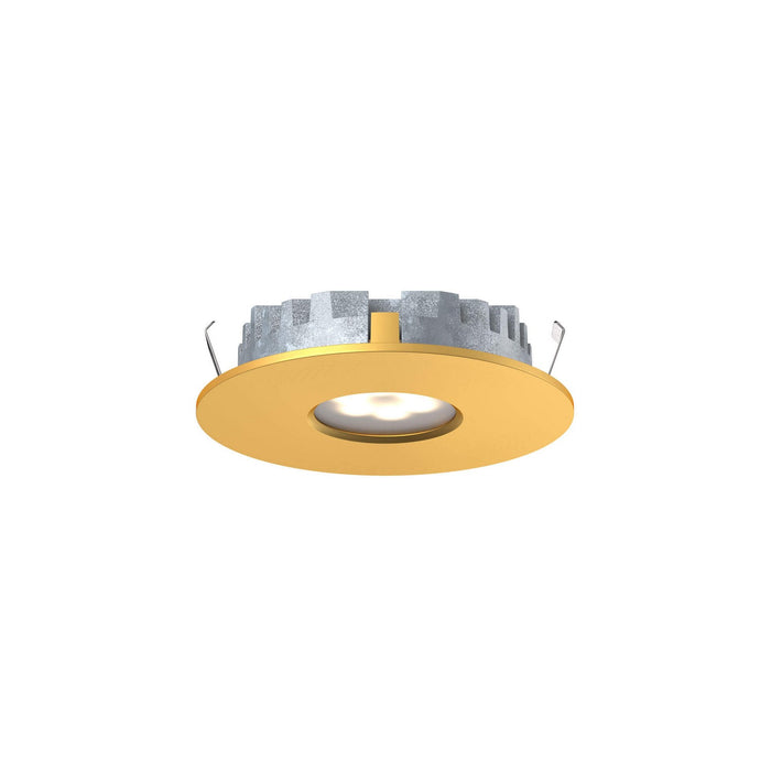 LED Recessed Superpuck in Gold