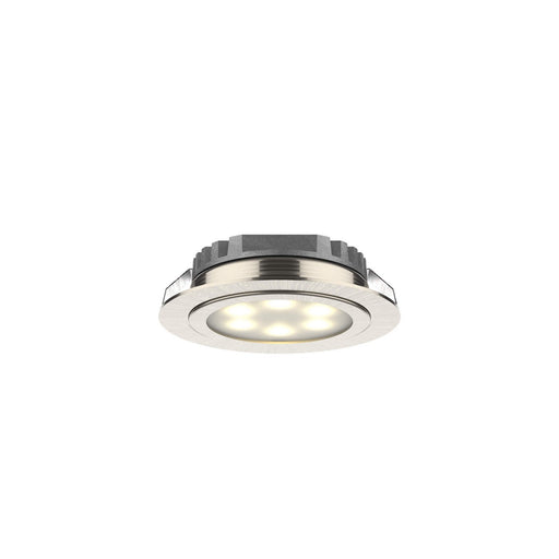 LED Puck in Satin Nickel