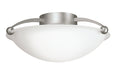 Semi Flush 2-Light in Brushed Nickel