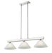 Cobalt Three Light Billiard in Brushed Nickel by Z-Lite Lighting